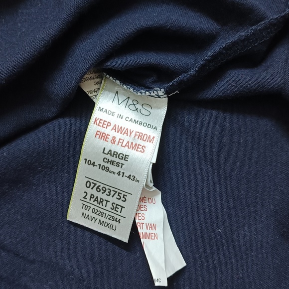 Marks and Spencer Pure Cotton lounge wear T-shirt - Picture 3 of 7